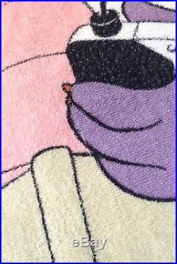 WALT DISNEY WORLD Epcot Center FIGMENT Vintage 1982 Beach Towel Purple Dragon