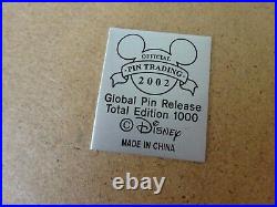 WALT DISNEY WORLD Official Pin Trading 2002 LIMITED EDITION 1000 RARE