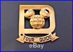 WDP Walt Disney World Tour Guide Mickey Mouse Icon Globe Cast Costume Old Pin
