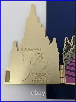 WDW 50th Anniversary Cinderella Castle Walt Disney World LE Jumbo Hinged Pin