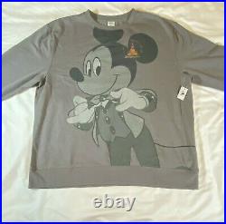 WDW 50th Anniversary Mickey Mouse Walt Disney World Grey Sweatshirt 2XL