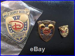 WDW Walt Disney World Cast Security Police Mickey Icon Letter D Mini Badge Pin