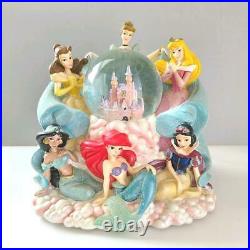 WDW Walt Disney World Disney Princess Snow Globe Dome Music Box Used Japan / 8