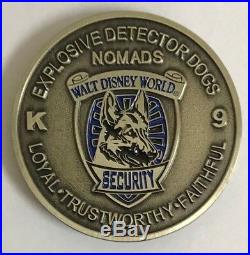 Walt DISNEY World Orlando Florida Security K9 K-9 Explosive Detector Dogs NOMADS