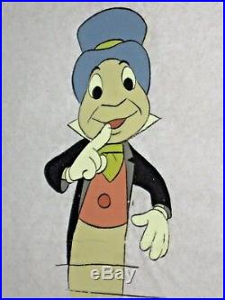 Walt Disney Animation Cell-rare 1950 Jiminy Cricket From The World Color Tv Show