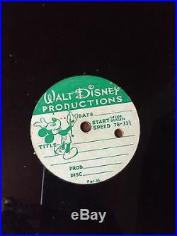Walt Disney Productions Acetate Record It's A Small World Krakowiak Disneyland