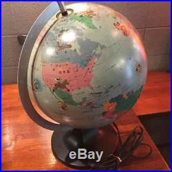 Walt Disney SCAN GLOBE Mickey World Tour Scan Globe AS lamp Japanese Vintage