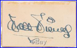 Walt Disney Signature Great Autographed Card Disney World