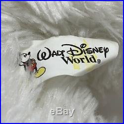 Walt Disney World 16 Plush White Hidden Mickey Pre-DUFFY Bear Stuffed Gray