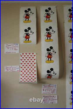 Walt Disney World 1970s-1980s MICKEY MOUSE VINTAGE design vertical wall banner