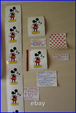 Walt Disney World 1970s-1980s MICKEY MOUSE VINTAGE design vertical wall banner