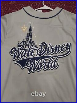Walt Disney World 1971 Castle Baseball Jersey Shirt for Men XL NWT