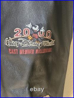 Walt Disney World 2000 Leather Jacket Millenium cast member edition