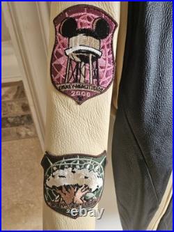 Walt Disney World 2000 Leather Jacket Millenium cast member edition