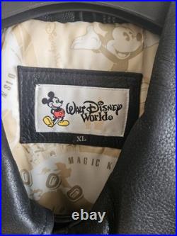 Walt Disney World 2000 Leather Jacket Millenium cast member edition