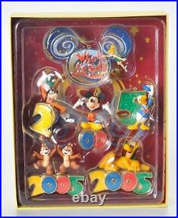 Walt Disney World 2005 Storybook Ornaments Set of 6 Where The Party Never Ends