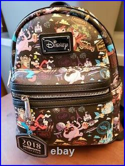Walt Disney World 2018 Annual Passholder Loungefly mini backpack HTF
