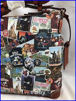 Walt Disney World 2018 Marathon Dooney & And Bourke Letter Carrier Bag Purse 5