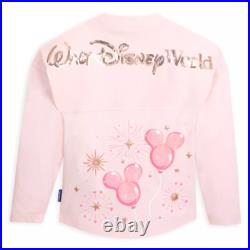 Walt Disney World 2024 Disney Pink Sequins Mickey Balloon Spirit Jersey Women XL