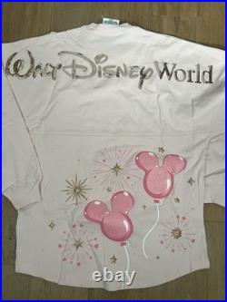 Walt Disney World 2024 Disney Pink Sequins Mickey Balloon Spirit Jersey Women XS