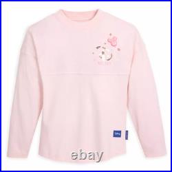 Walt Disney World 2024 Pink Sequins Mickey Balloon Spirit Jersey Women LARGE NEW