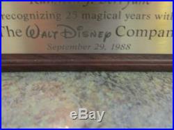Walt Disney World 25 Years Cast Member Service Award Tinker Bell Bronze Figurine