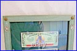 Walt Disney World 25th Anniversary Framed Set of Disney Dollars Uncirculated