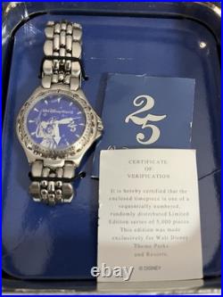 Walt Disney World 25th Anniversary Men's Watch Sorcerer Mickey NWT