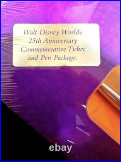 Walt Disney World 25th Anniversary Ticket Commemorative Ballpoint Pen Japan