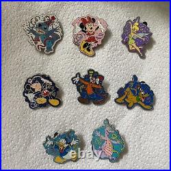 Walt Disney World 35th Anniversary Party Pin Badge FULL SET & Lanyard