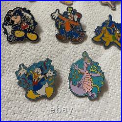 Walt Disney World 35th Anniversary Party Pin Badge FULL SET & Lanyard