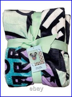 Walt Disney World 4 Parks Icons Reversible Throw Blanket 50x60