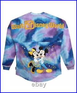 Walt Disney World 50 Finale Mickey and Minnie Tie-Dye Spirit Jersey Large