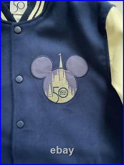 Walt Disney World 50 Year Anniversary Varsity Jacket Size Small