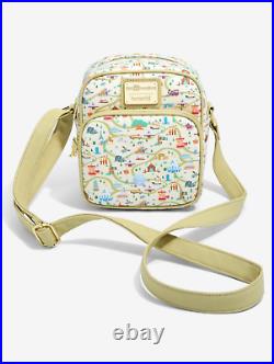 Walt Disney World 50 Year Maps and Attractions Crossbody bag withwallet BN withtags