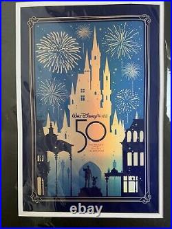 Walt Disney World 50th Anniversary 2021 Most Magical Celebration Art Print 14x18