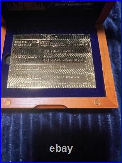 Walt Disney World 50th Anniversary 24kt Gold Plated Commemorative E Ticket Walt Disney World 50th Anniversary 24kt Gold Plated Commemorative E Ticket