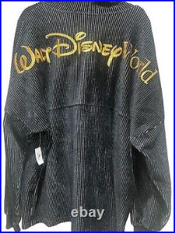 Walt Disney World 50th Anniversary Black Spirit Jersey Sweatshirt Hoodie NWT XXL