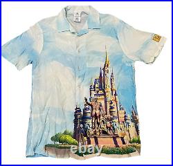 Walt Disney World 50th Anniversary Castle Button Woven Shirt