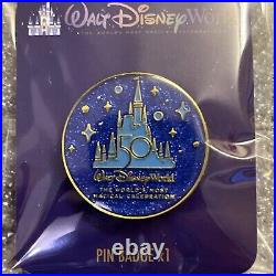 Walt Disney World 50th Anniversary Celebration Pin Badge Pen Bag Tag Lanyard New