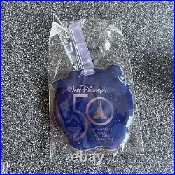 Walt Disney World 50th Anniversary Celebration Pin Badge Pen Bag Tag Lanyard New