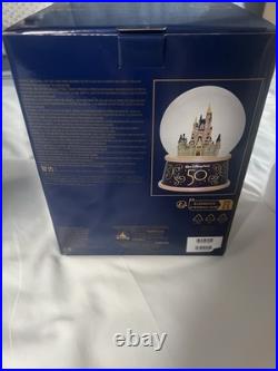Walt Disney World 50th Anniversary Cinderella Castle Musical Snow Globe