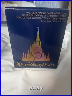 Walt Disney World 50th Anniversary Cinderella Castle Musical Snow Globe