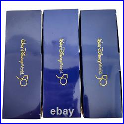 Walt Disney World 50th Anniversary Fab 50 Character Ornament 3 Box Set Gold Walt Disney World 50th Anniversary Fab 50 Character Ornament 3 Box Set Gold