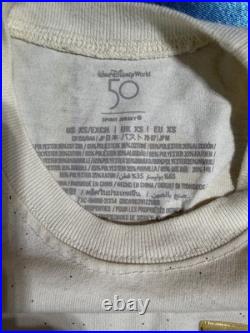 Walt Disney World 50th Anniversary Gold Castle Spirit Jersey Size XS