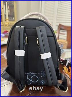 Walt Disney World 50th Anniversary Grand Finale Loungefly Backpack & Ear Set