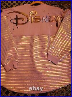 Walt Disney World 50th Anniversary Long Sleeve Size S glitter Spirit Jersey