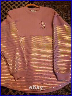 Walt Disney World 50th Anniversary Long Sleeve Size S glitter Spirit Jersey