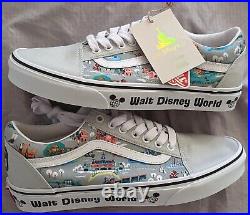 Walt Disney World 50th Anniversary Magic Vans Off The Wall Shoes Size M8 / W9.5