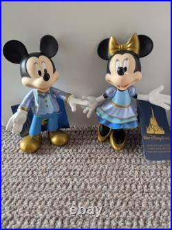 Walt Disney World 50th Anniversary Mickey & Minnie Articulated Figures With Tag